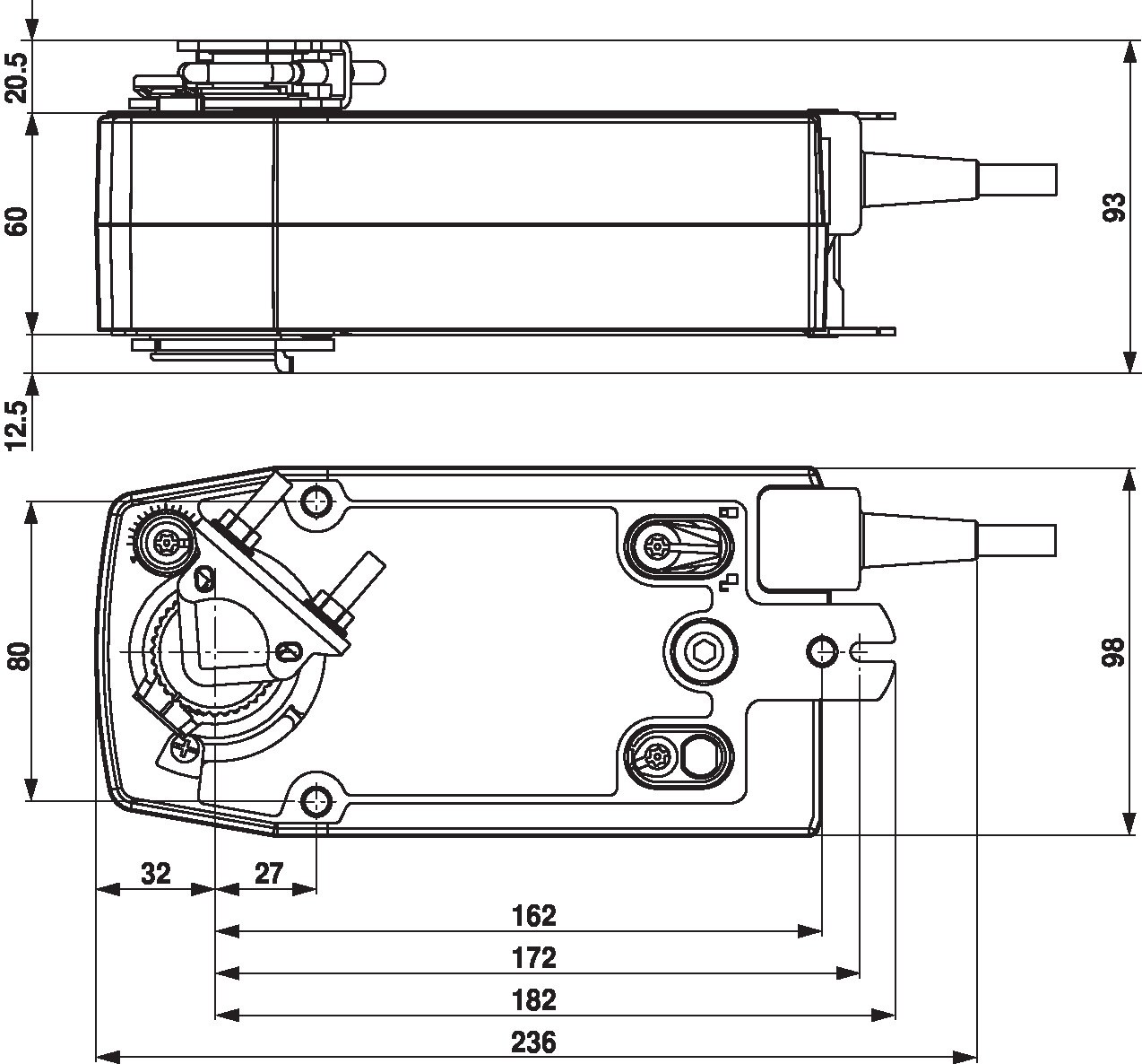 Электропривод Belimo NF24A-SR (10 Н·м)