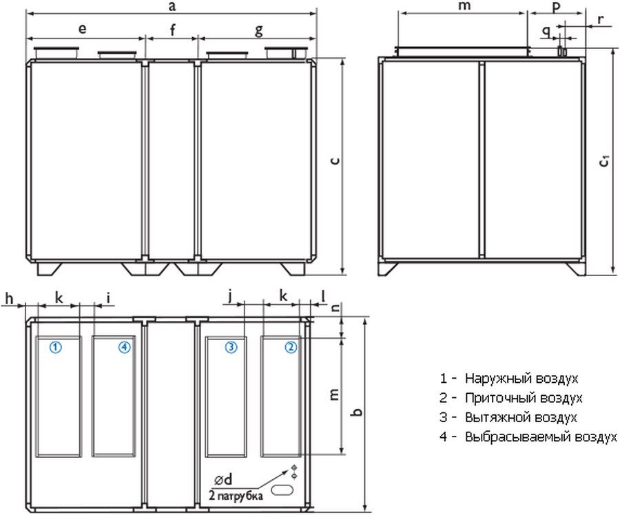 Приточно-вытяжная установка Ostberg HERU 2400 T