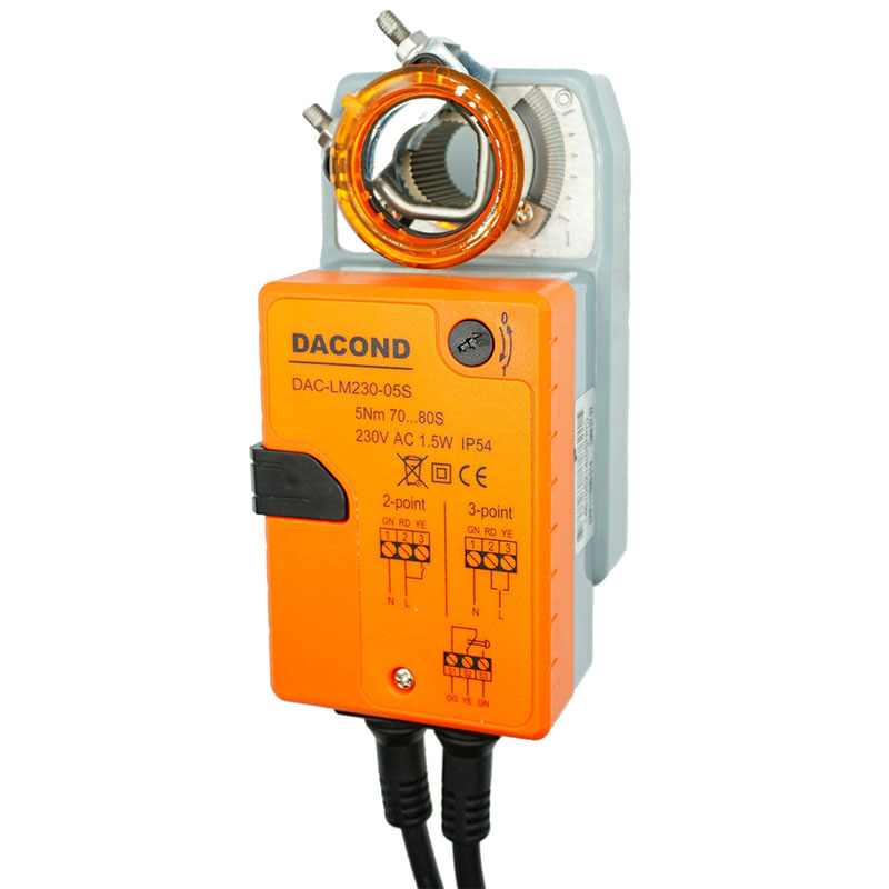 Электропривод DACOND DAC-LM230-30S (30 Н·м, 230 В, без пружины)