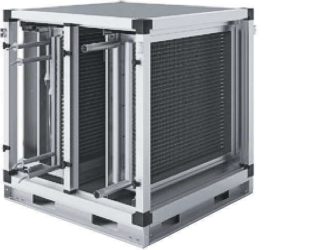 Секция СВОК Т2 — водяной нагрев + фреоновое охлаждение Секция СВОК Т2 — водяной нагрев + фреоновое охлаждение